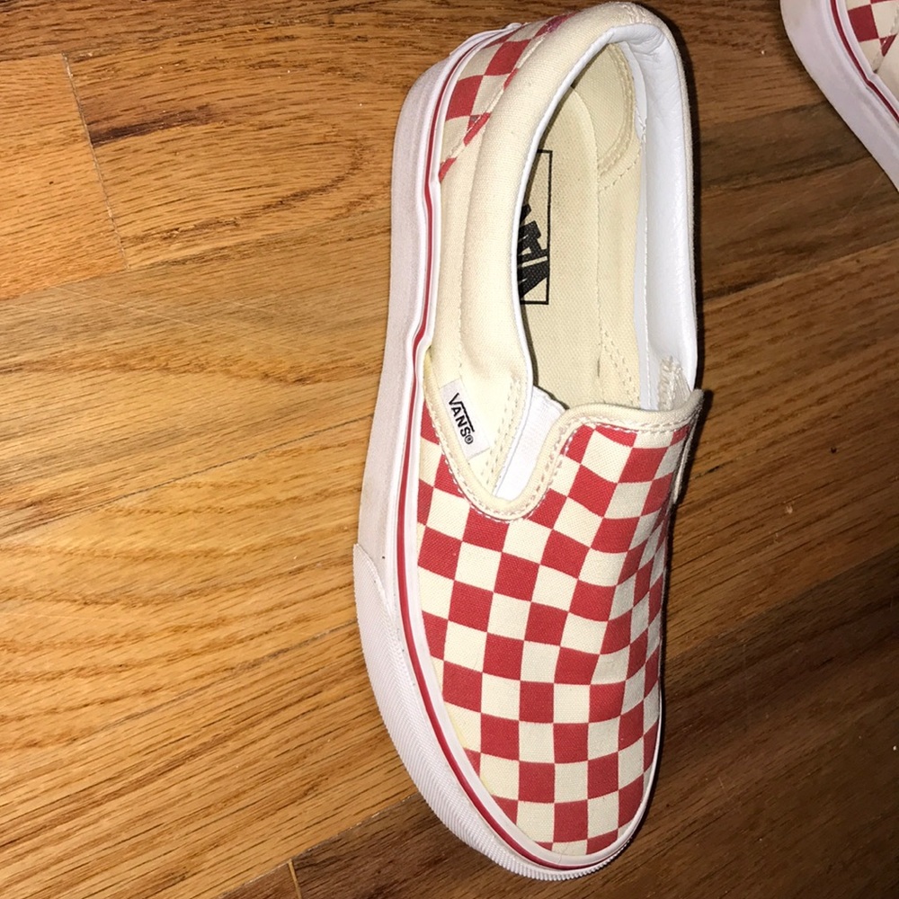 Red Checkered Vans
